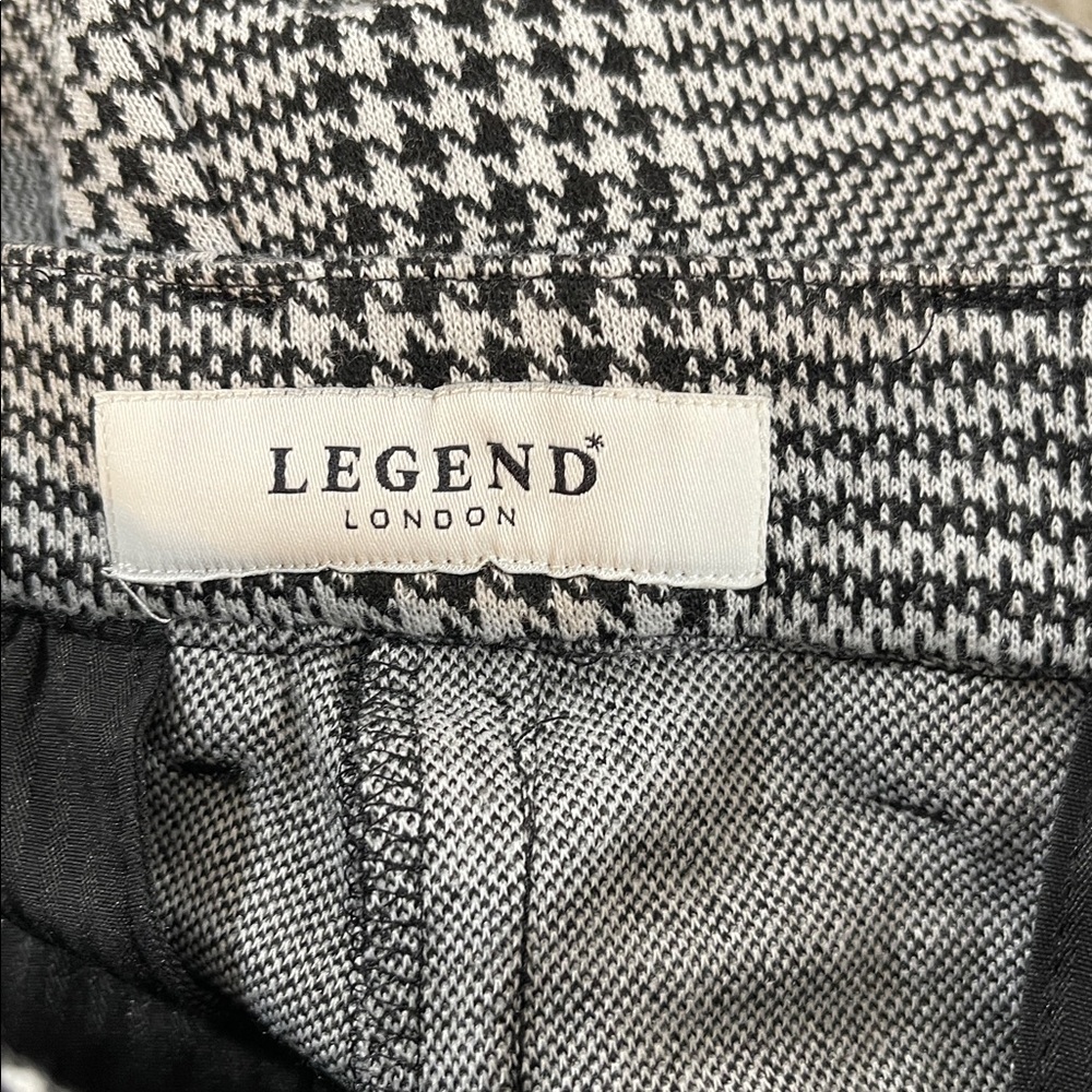 LEGEND LONDON Men’s Grey Smart Stretch Check Trouser With Fly Front Size 34 NEW - Picture 9 of 13